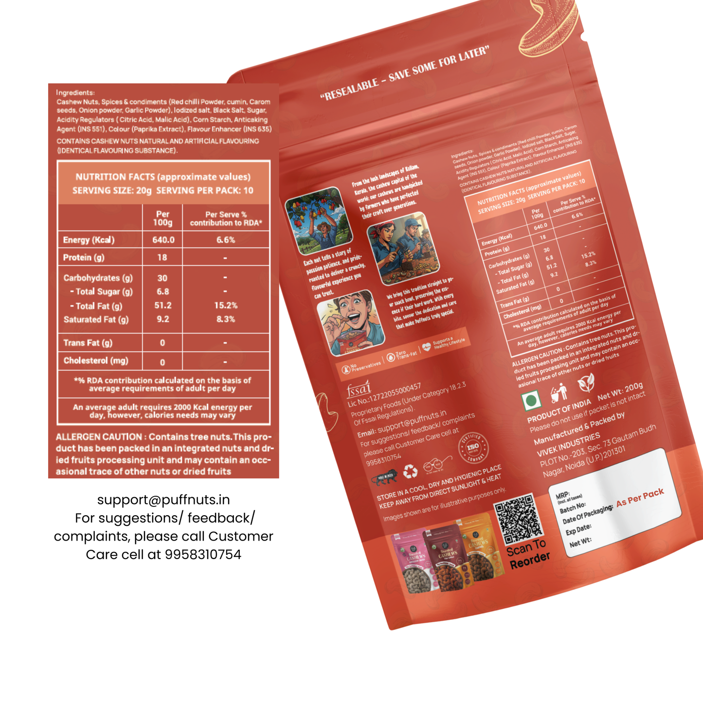 Peri Peri Cashew 200g