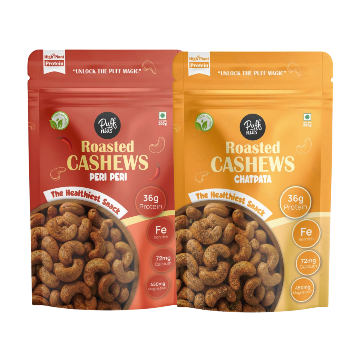 Peri Peri & Chatpata Cashew 400g (Combo Of 2)